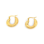 Elena Small Hoops | 18K Gold Plated | Anti Tarnish Jewellery