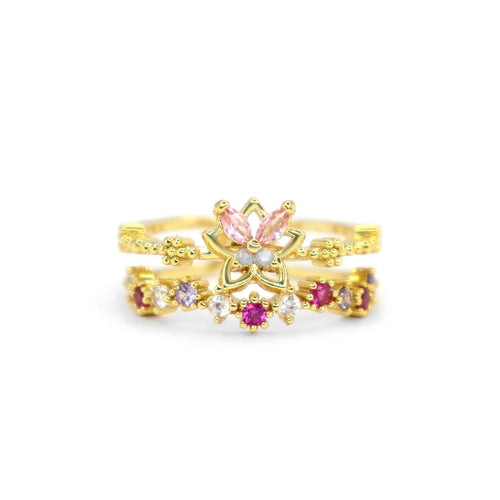 Butterfly  Zircon Ring | 18K Gold Plated