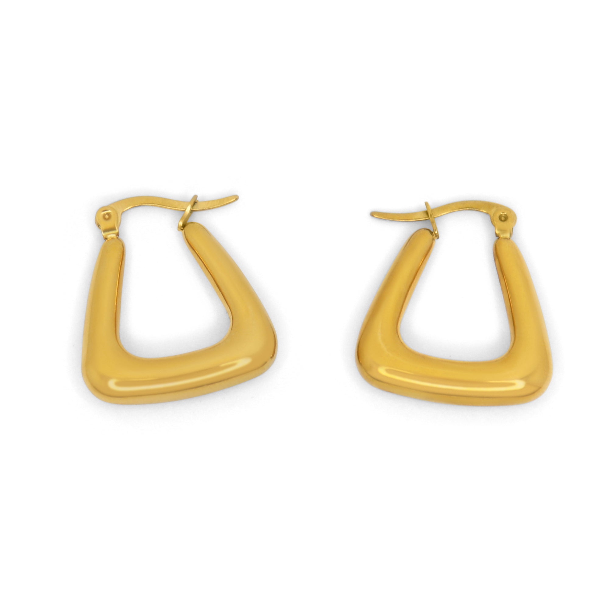SOHIRA Trinity Hoops | 18K Gold Plated
