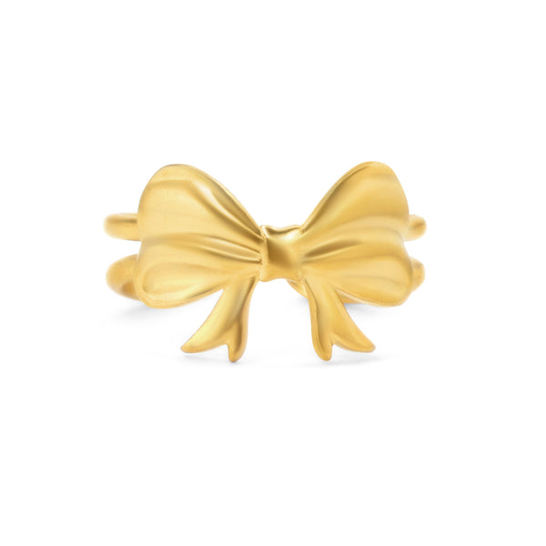 SOHIRA Golden Bow Ring | 18K Gold Plated