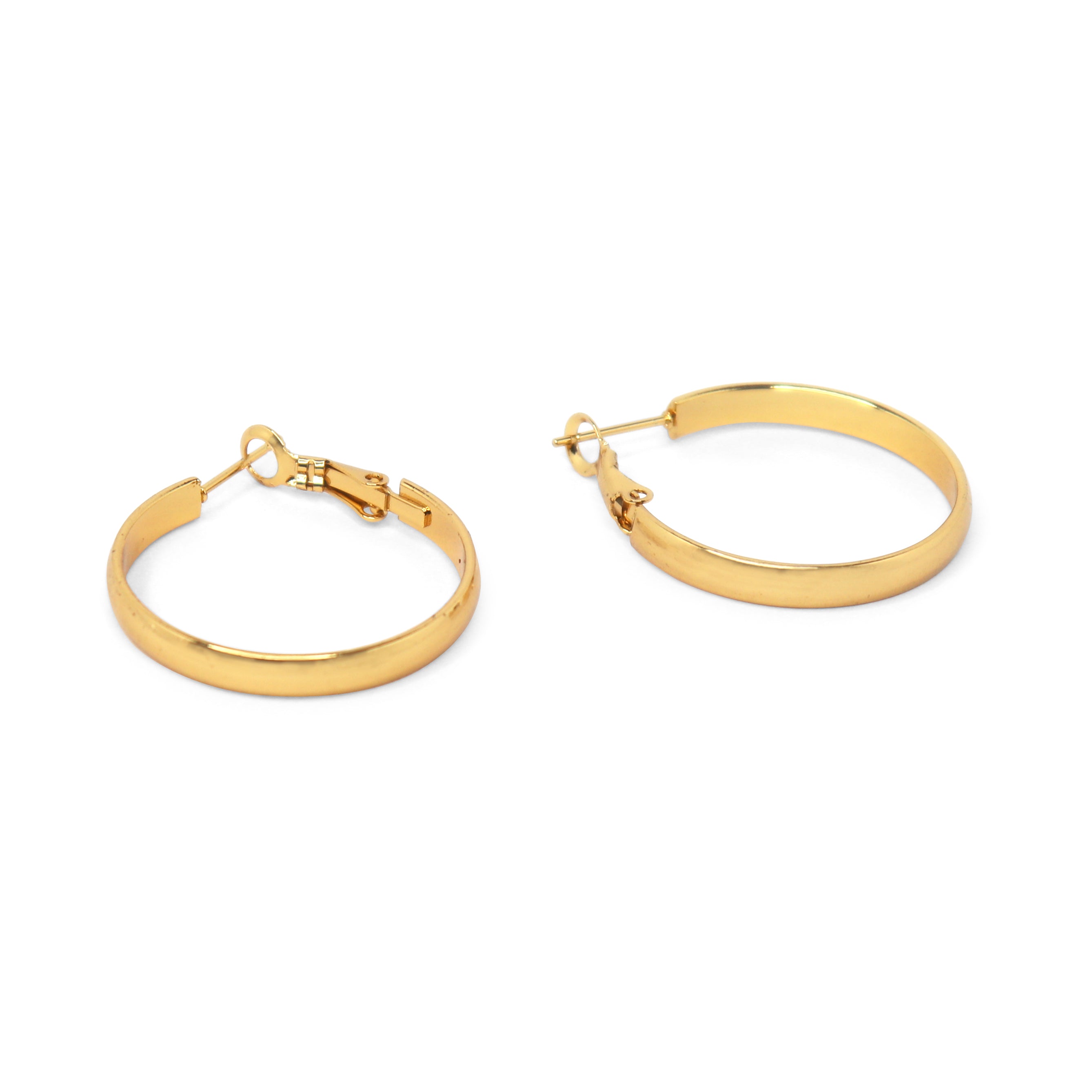 SOHIRA Luxe Circle small Hoop | 18K Gold Plated