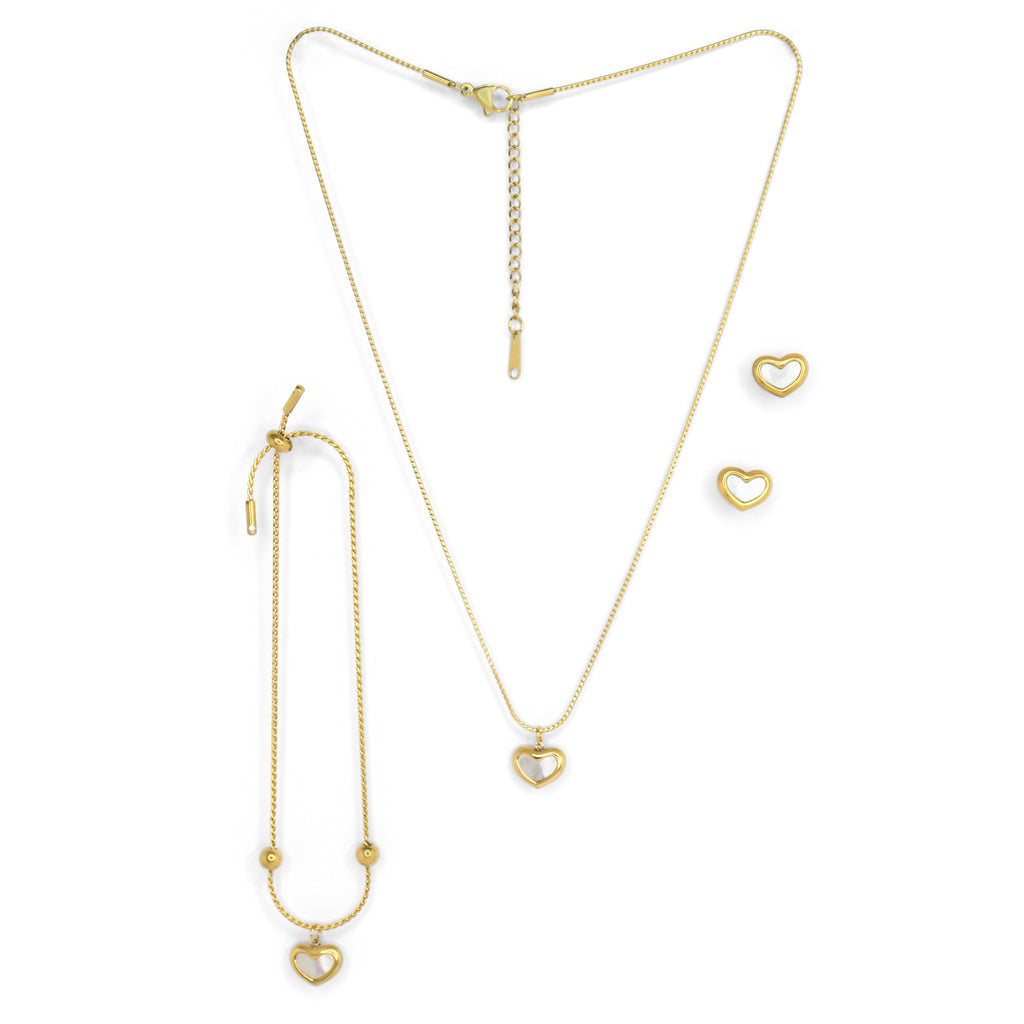 SOHIRA Infinite Love Necklace Set | 18K Gold Plated