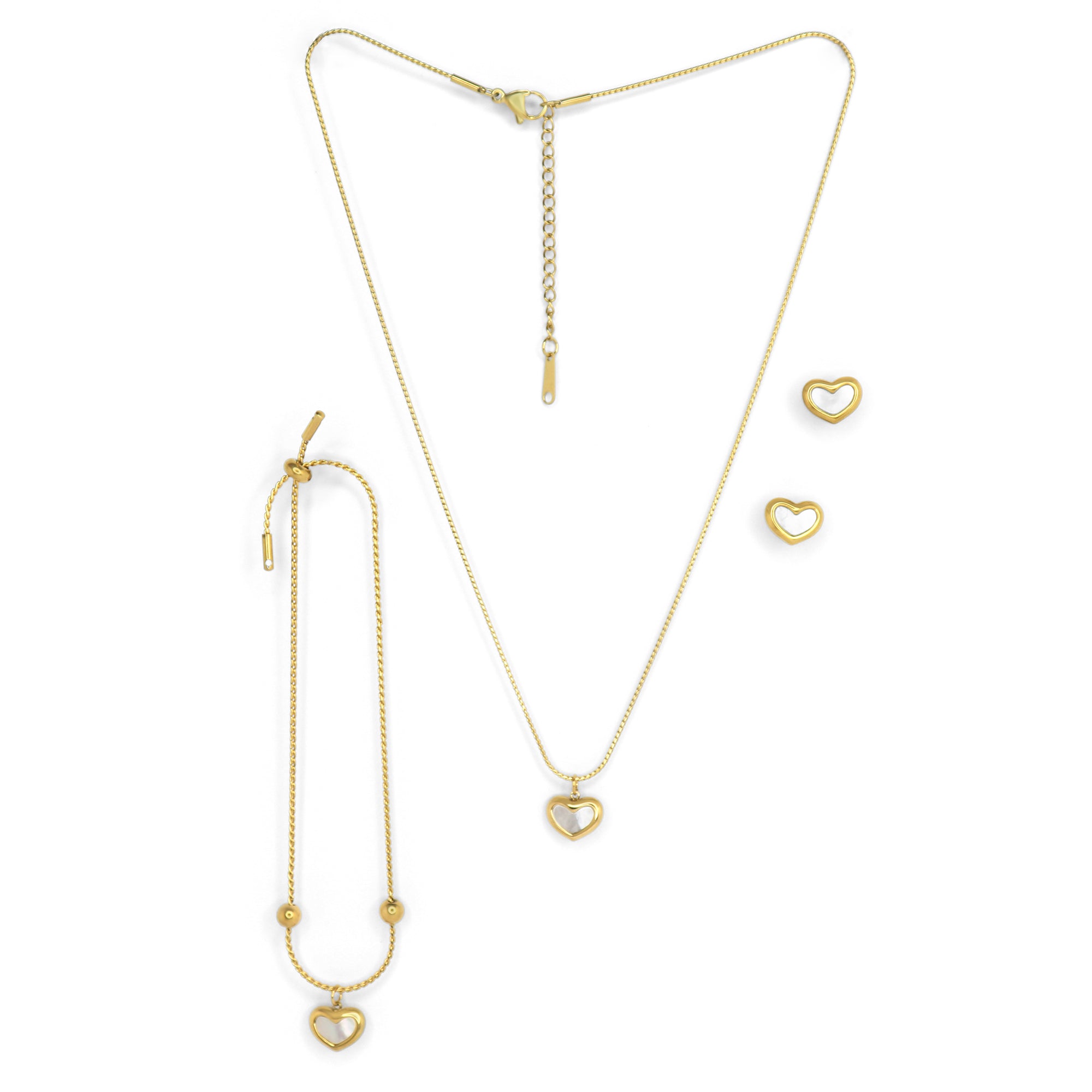 SOHIRA Infinite Love Necklace Set | 18K Gold Plated