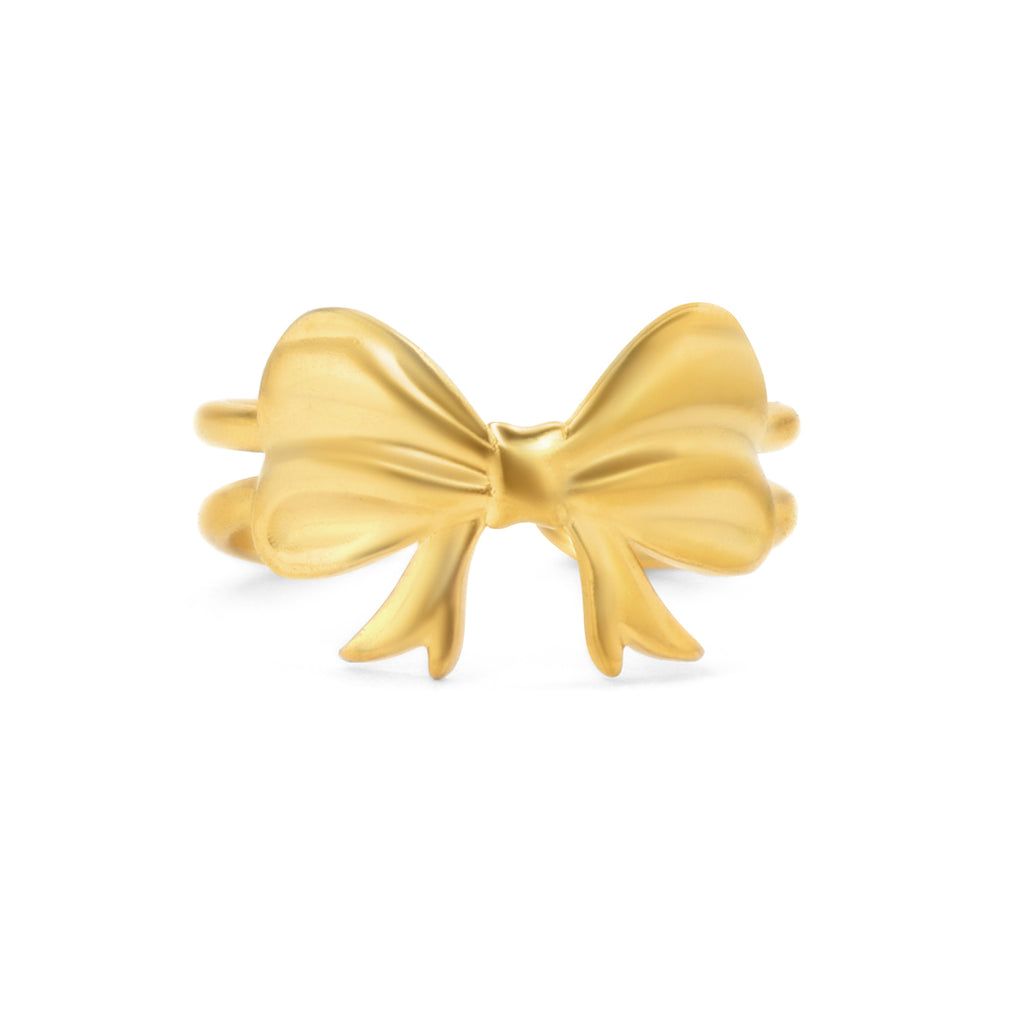 Golden Bow Ring | 18K Gold Plated | Anti Tarnish Jewellery