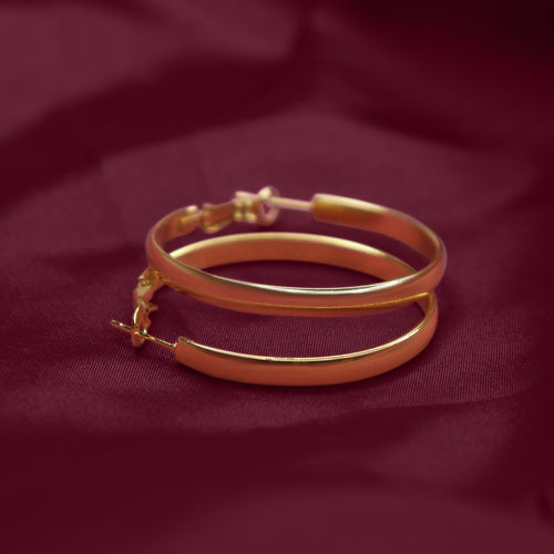 SOHIRA Luxe Circle small Hoop | 18K Gold Plated