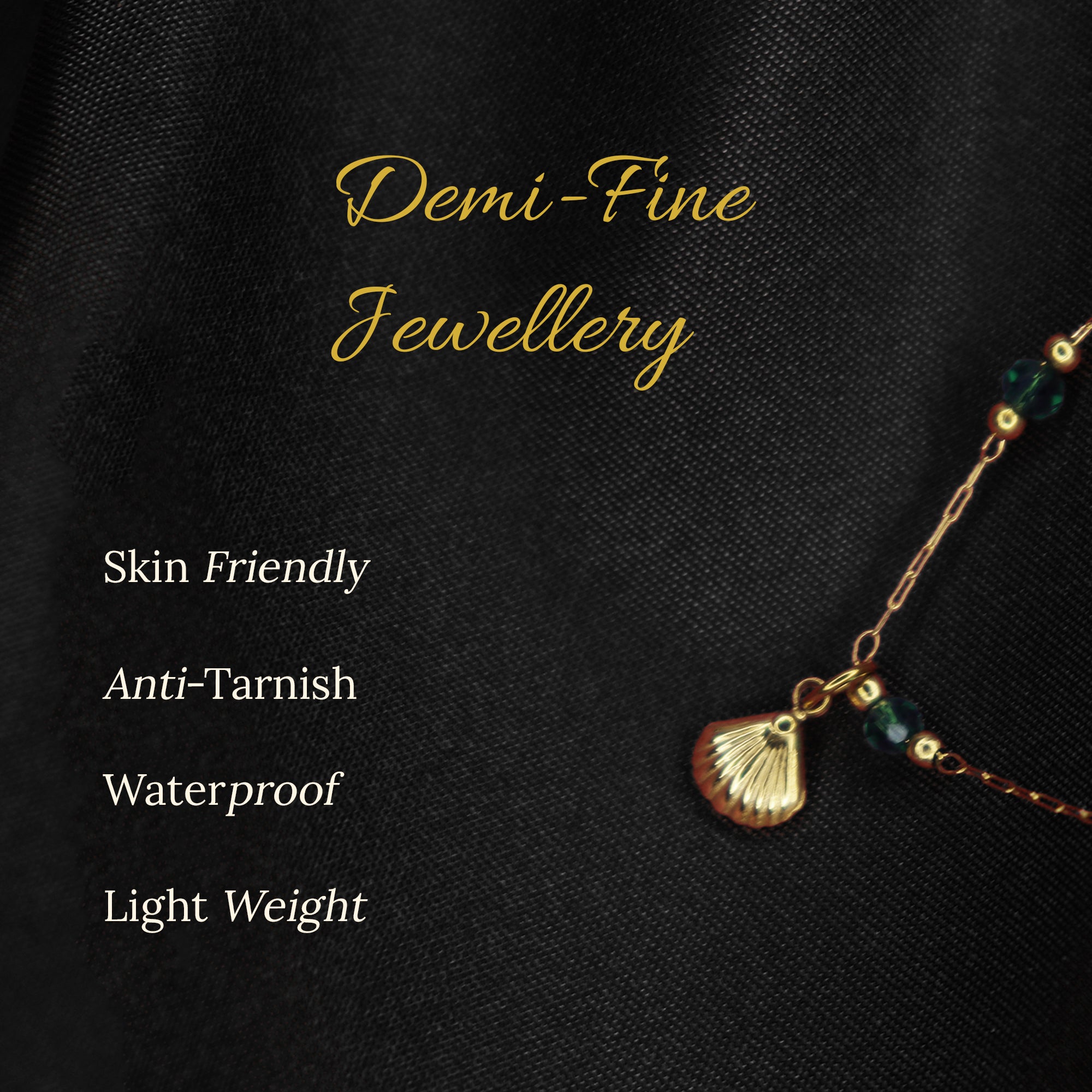 Marine Beads  Anklet | 18K Gold Plated | Anti Tarnish Jewellery