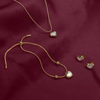 Infinite Love Necklace Set | 18K Gold Plated | Anti Tarnish Jewellery