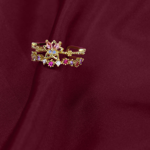 Butterfly  Zircon Ring | 18K Gold Plated