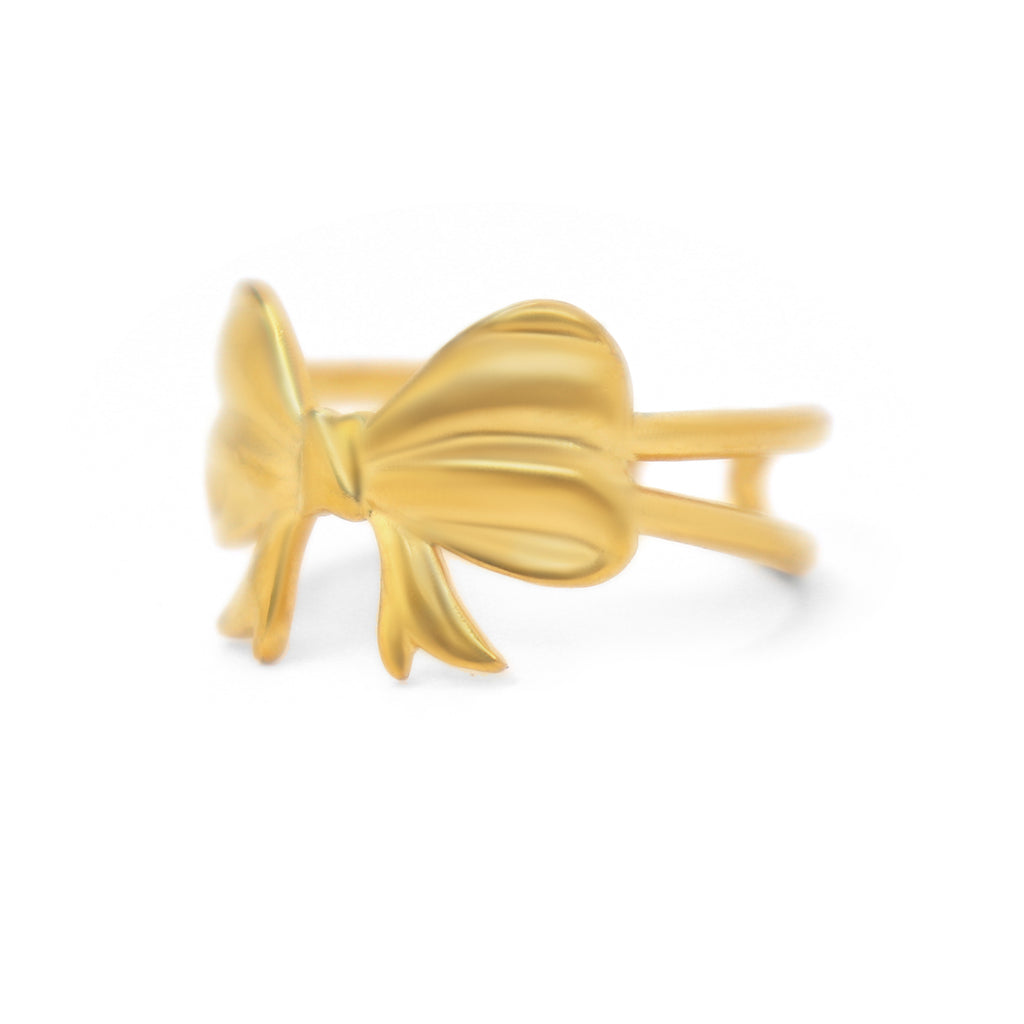 SOHIRA Golden Bow Ring | 18K Gold Plated