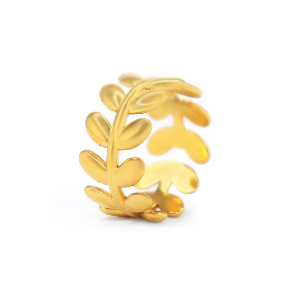 SOHIRA Leaflet Ring | 18K Gold Plated
