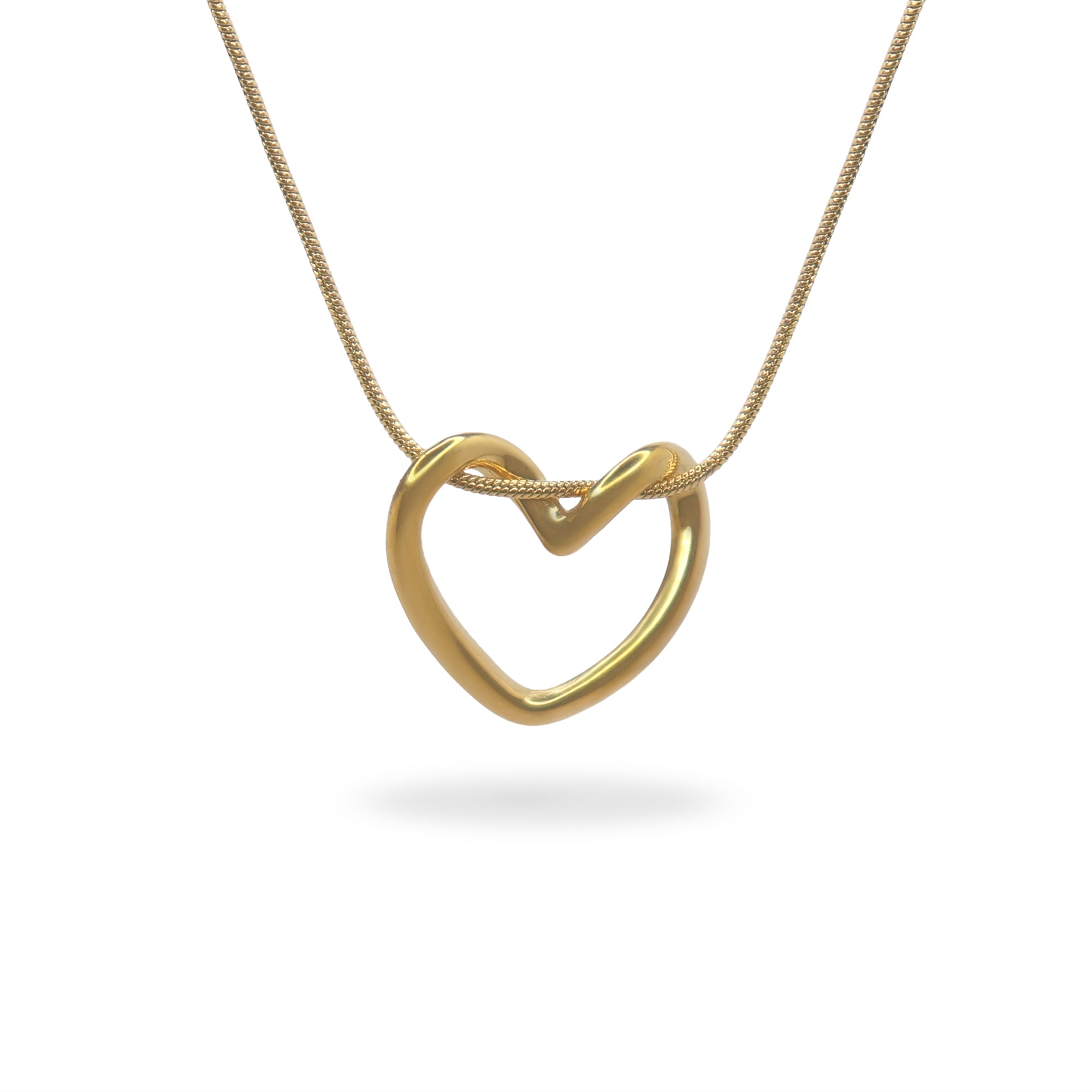 SOHIRA Hollow Love Necklace | 18K Gold Plated