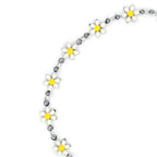 Yellow Bloom Bracelet | 18K White Gold Plated | Anti Tarnish Jewellery