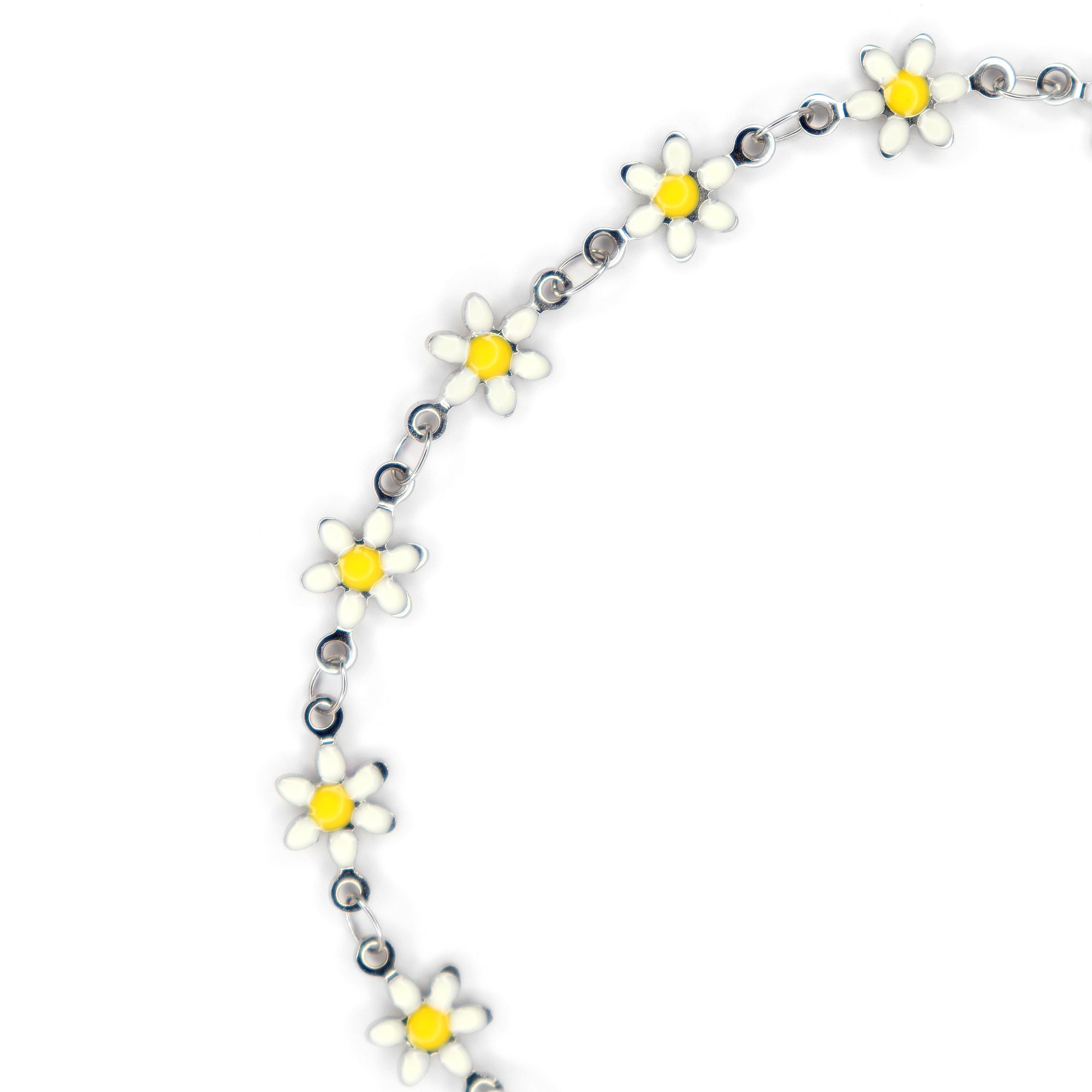 Yellow Bloom Bracelet | 18K White Gold Plated | Anti Tarnish Jewellery
