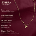 Mi Amor Necklace | 18K Gold Plated | Anti Tarnish Jewellery