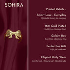 Golden Bow Ring | 18K Gold Plated | Anti Tarnish Jewellery