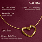 Hollow Love Necklace | 18K Gold Plated | Anti Tarnish Jewellery