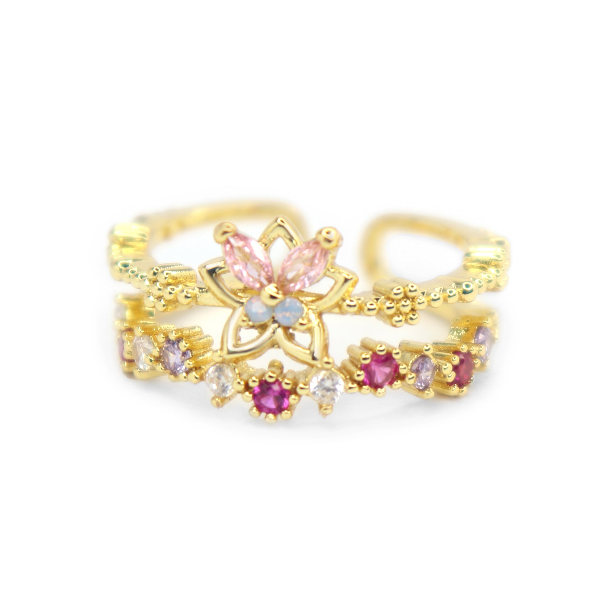 Butterfly  Zircon Ring | 18K Gold Plated