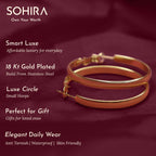 Luxe Circle Small Hoop | 18K Gold Plated | Anti Tarnish Jewellery