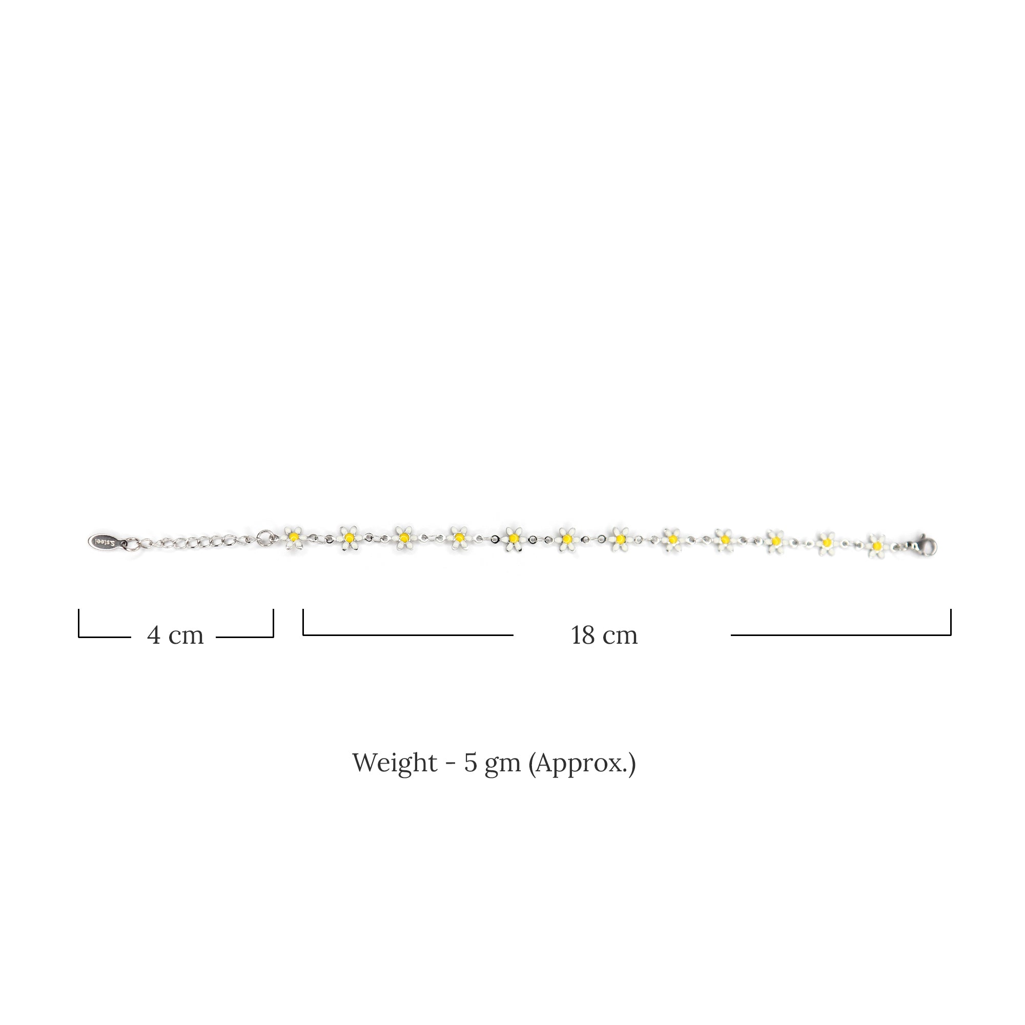 SOHIRA Yellow Bloom Bracelet | 18K Gold Plated