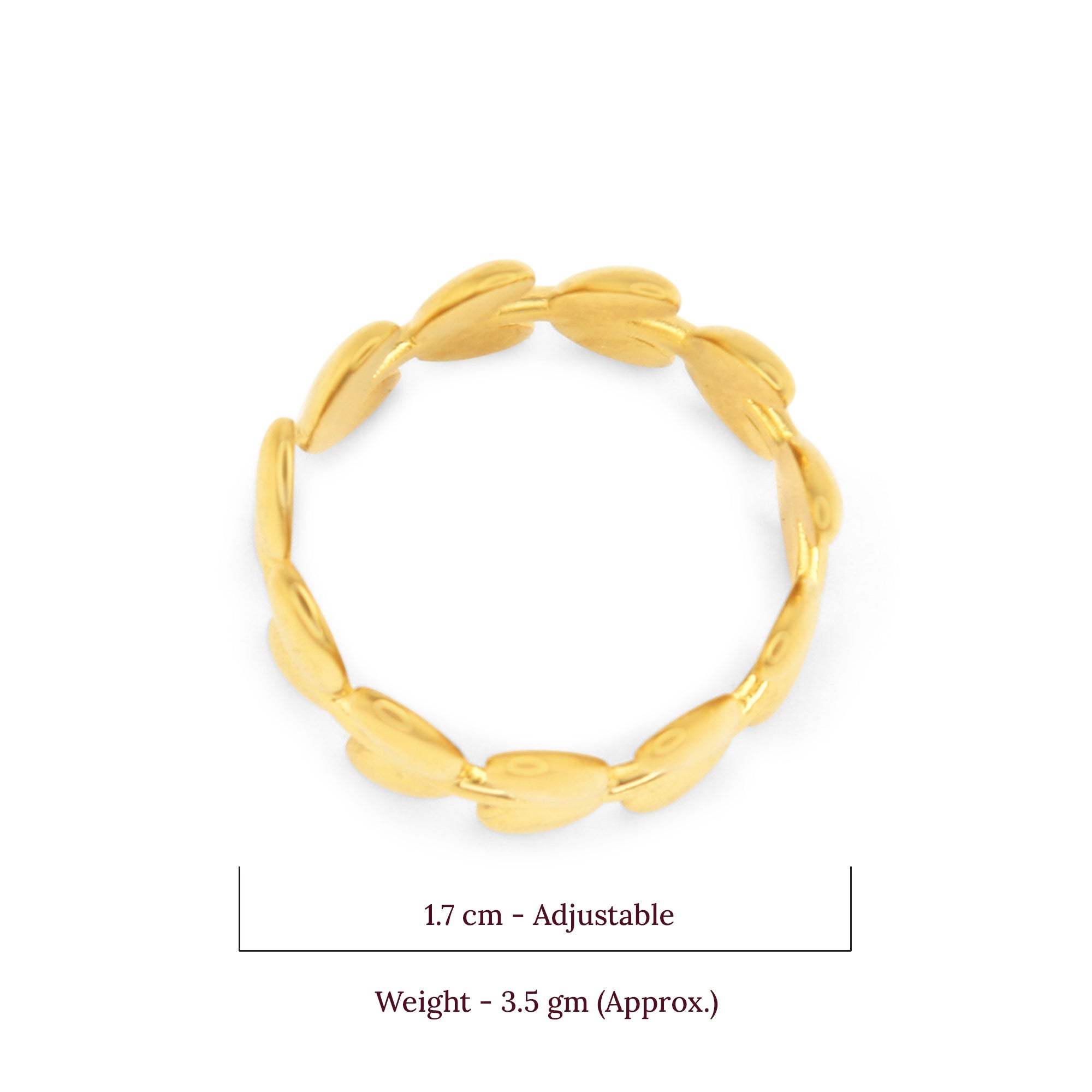 Leaflet Ring | 18K Gold Plated | Anti Tarnish Jewellery