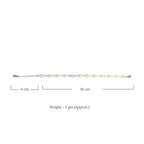 Yellow Bloom Bracelet | 18K White Gold Plated | Anti Tarnish Jewellery