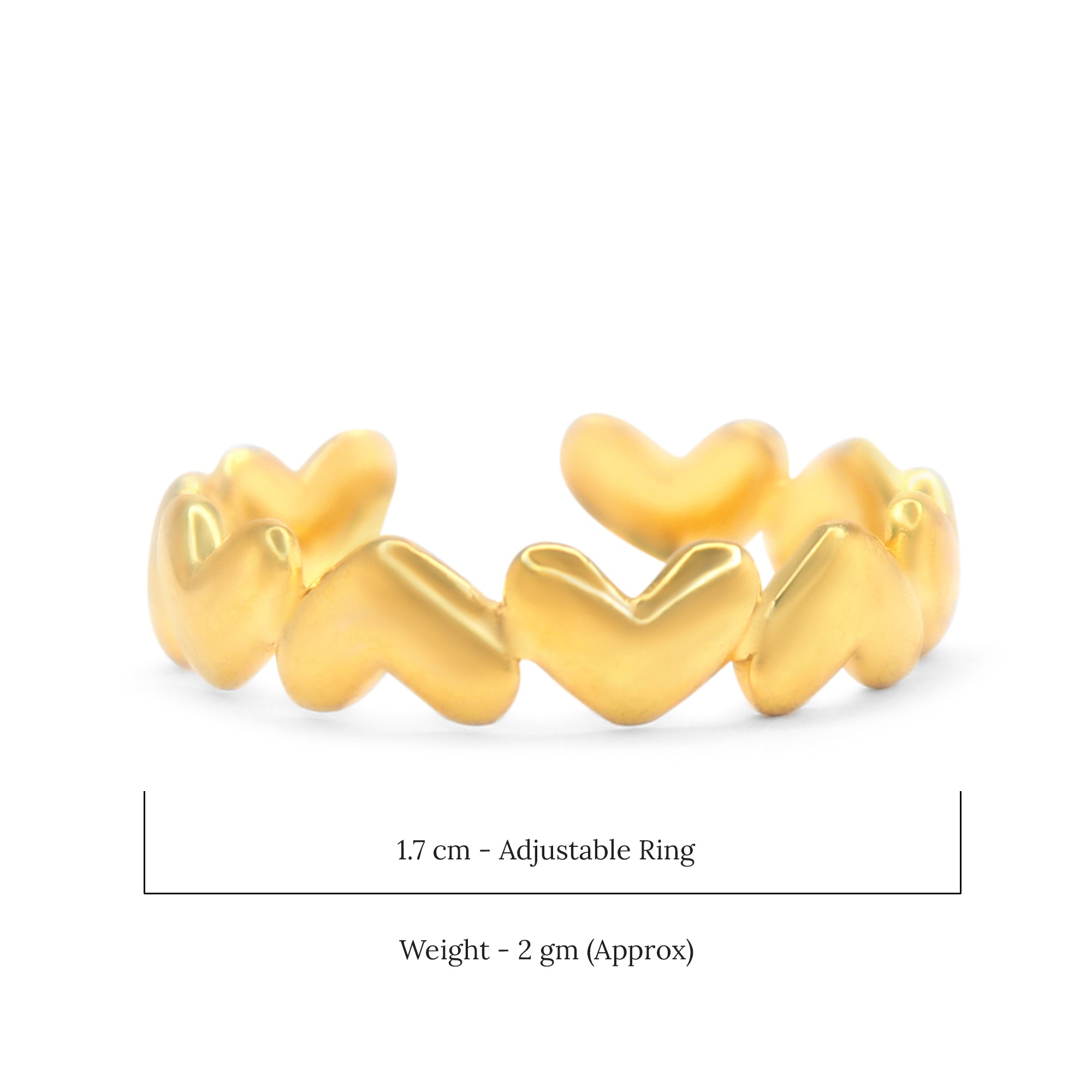 Endless Love Ring | 18K Gold Plated | Anti Tarnish Jewellery