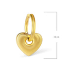 Heart Link Hoop| 18K Gold Plated | Anti Tarnish Jewellery