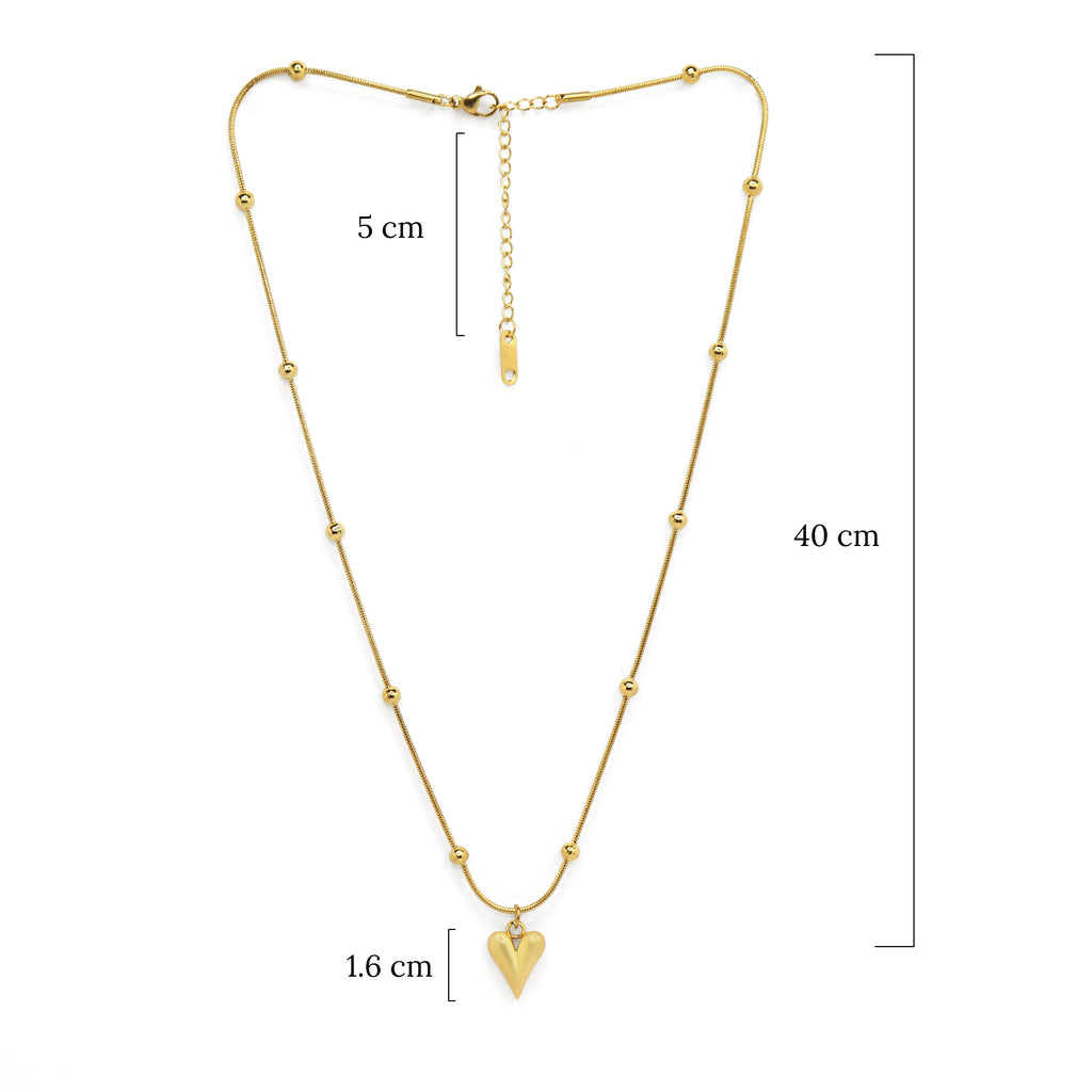 Mi Amor Necklace | 18K Gold Plated | Anti Tarnish Jewellery