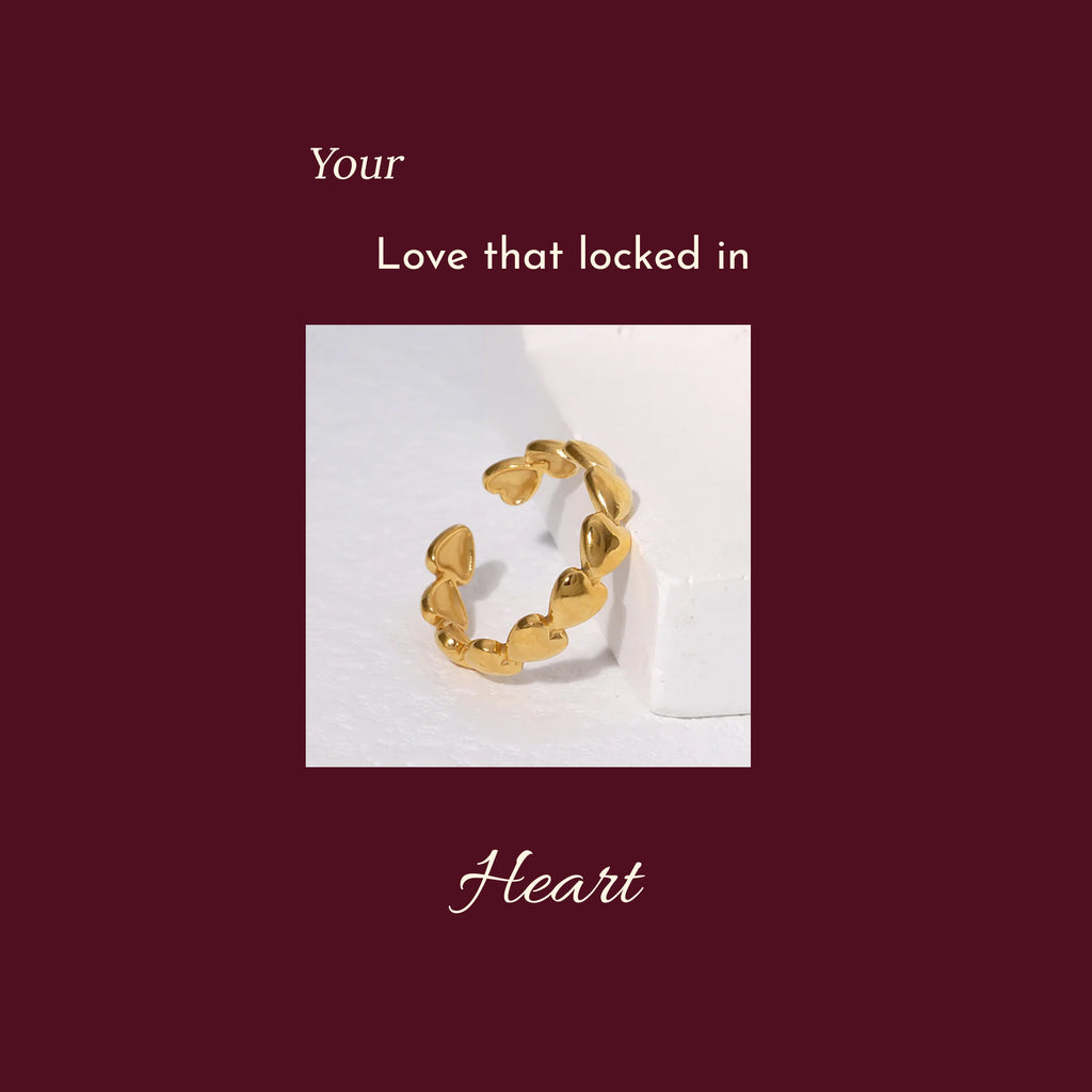 Everheart Ring | 18K Gold Plated | Anti Tarnish Jewellery