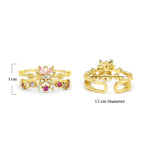 Butterfly  Zircon Ring | 18K Gold Plated