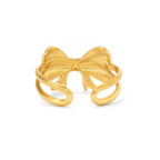 Golden Bow Ring | 18K Gold Plated | Anti Tarnish Jewellery