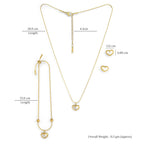 Infinite Love Necklace Set | 18K Gold Plated | Anti Tarnish Jewellery