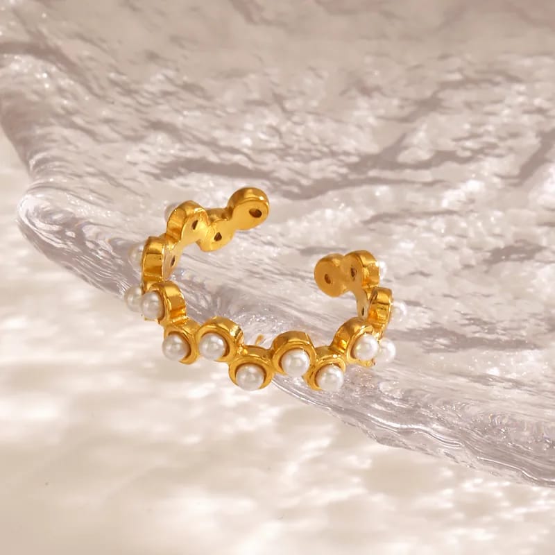 Banquet Pearl Ring | 18K Gold Plated