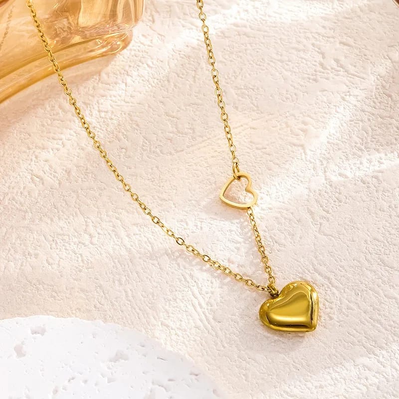 Wanderlust Heart Necklace | 18K Gold Plated
