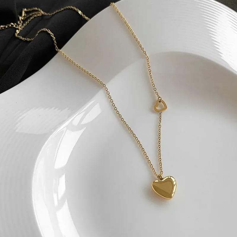 Wanderlust Heart Necklace | 18K Gold Plated