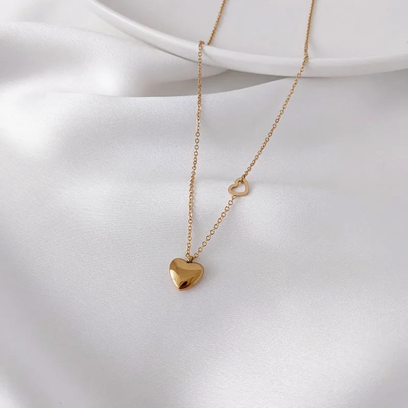 Wanderlust Heart Necklace | 18K Gold Plated